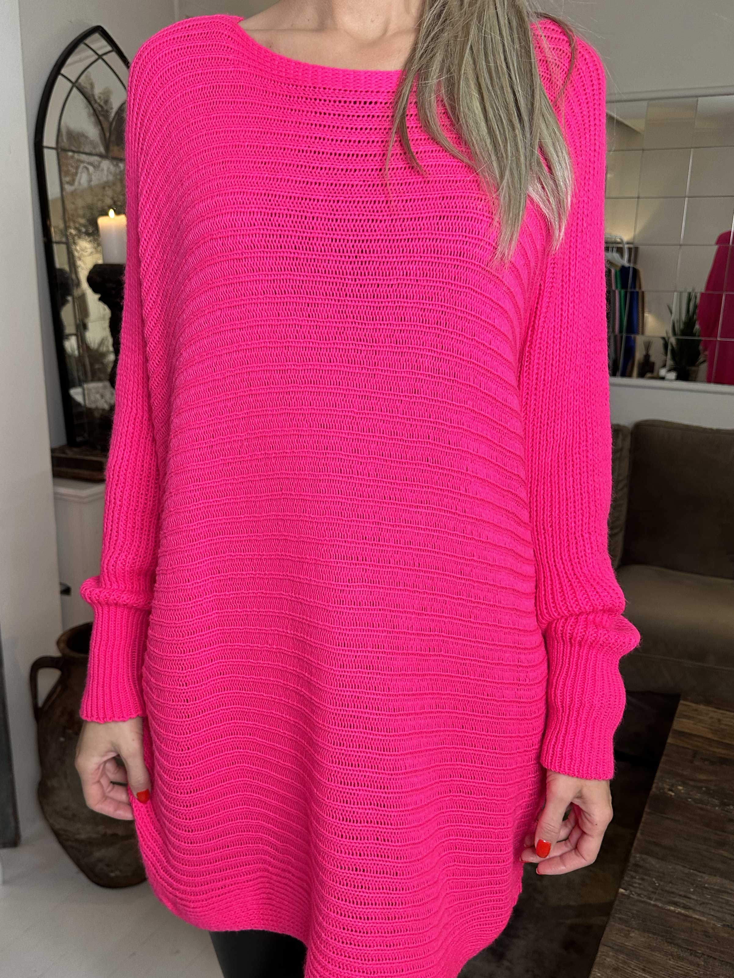 Gabbi - Oversized strik med flagermusærmer